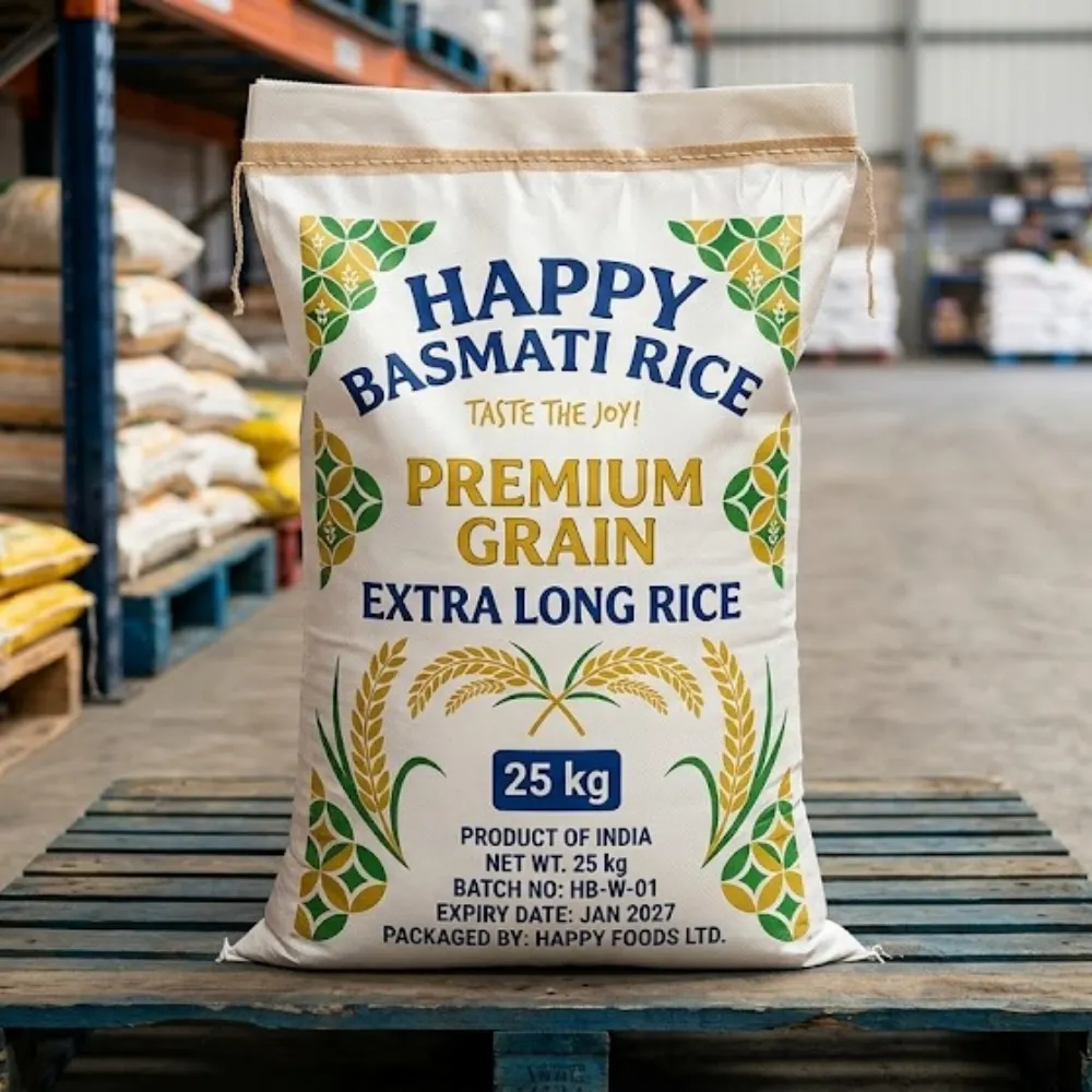 Happy Basmati Rice 25 kg bag